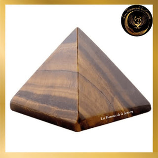 Oeil de Tigre - Très belle Pyramide de 5 cm disponible chez Les Flammes de la Lumière