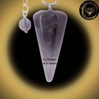 Pendule cône en Améthyste disponible chez Les Flammes de la Lumière