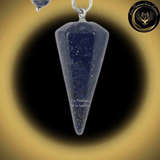 Pendule cône en Lapis Lazuli disponible chez Les Flammes de la Lumière