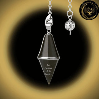 Pendule cône en Onyx disponible chez Les Flammes de la Lumière