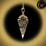 Pendule Orgone cône en Labradorite - Orgonite disponible chez Les Flammes de la Lumière