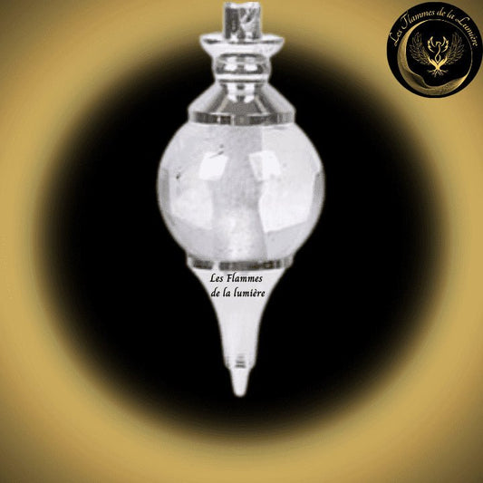 Pendule Séphoroton en Cristal de Roche disponible chez Les Flammes de la Lumière