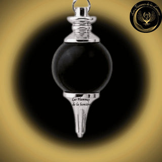 Pendule Séphoroton en Obsidienne Oeil Céleste disponible chez Les Flammes de la Lumière