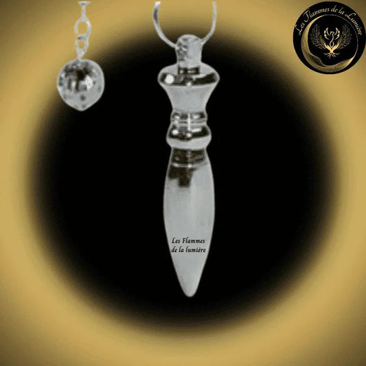 Pendule Thot (ou karnak) en Métal argent - Pendule Egyptien disponible chez Les Flammes de la Lumière