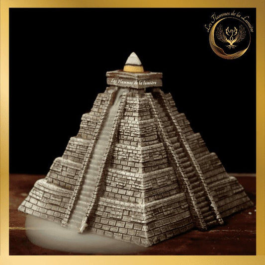 Porte-encens à Refoulement - Pyramide Aztèque - Reflux - Backflow disponible chez Les Flammes de la Lumière