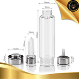 Quartz Rose - Bouteille Tadasana Pointe - 550ml disponible chez Les Flammes de la Lumière