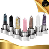 Quartz Rose - Bouteille Tadasana Pointe - 550ml disponible chez Les Flammes de la Lumière