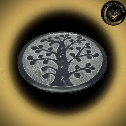Saponite - Très beau Porte-Encens - Arbre de Vie - 10cm disponible chez Les Flammes de la Lumière