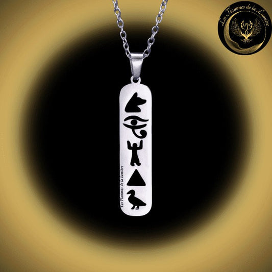 Très Beau collier Egyptien Croix Ankh - Oeil d'Horus disponible chez Les Flammes de la Lumière