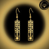 Très belles boucles d'oreilles Egyptienne - Acier inoxydable disponible chez Les Flammes de la Lumière