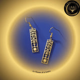Très belles boucles d'oreilles Egyptienne - Acier inoxydable disponible chez Les Flammes de la Lumière